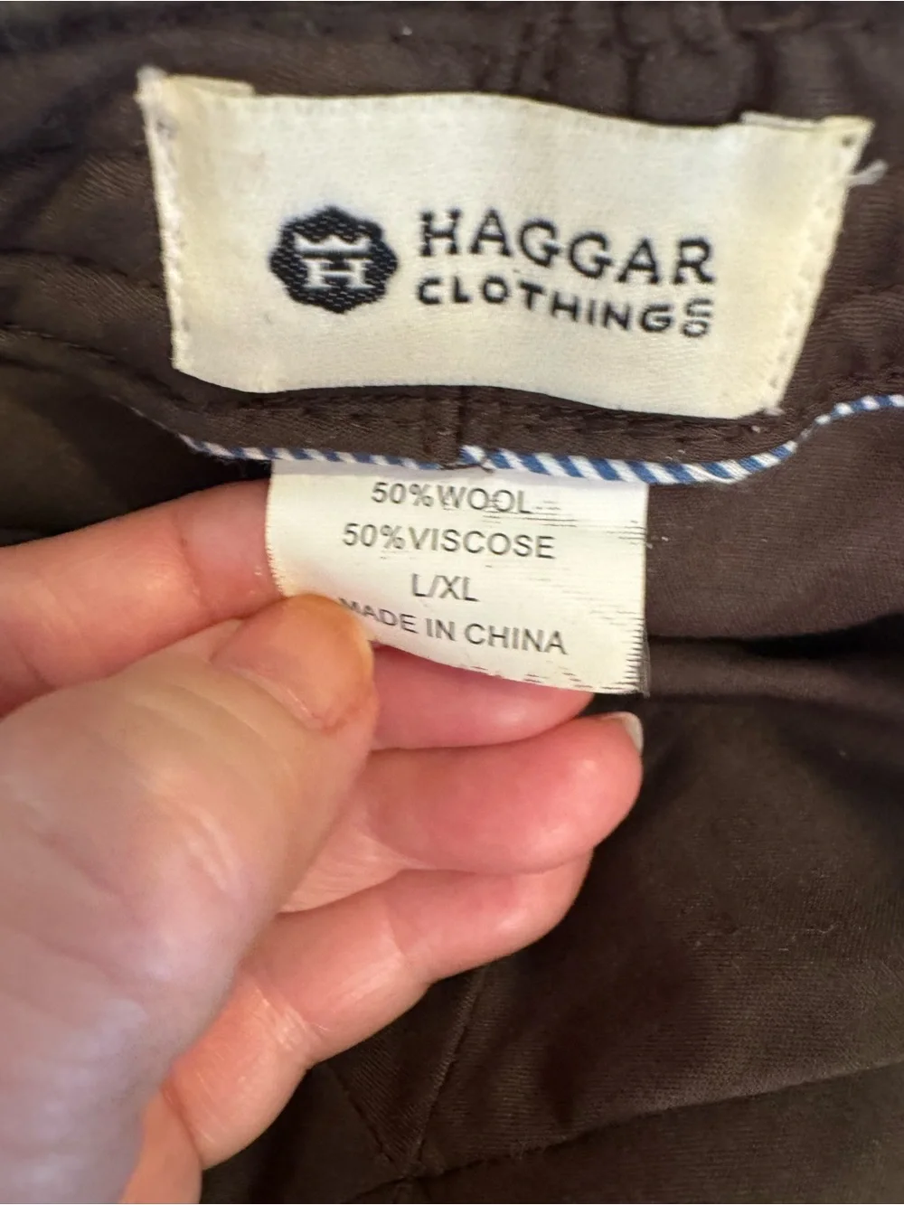 Haggar Wool Blend Tweed Newsboy Flat Cap Men's XL Brown Gray Tweed Ivy Hat